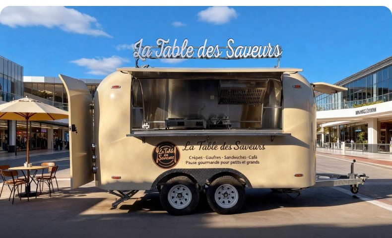 Circular mobile dining cart