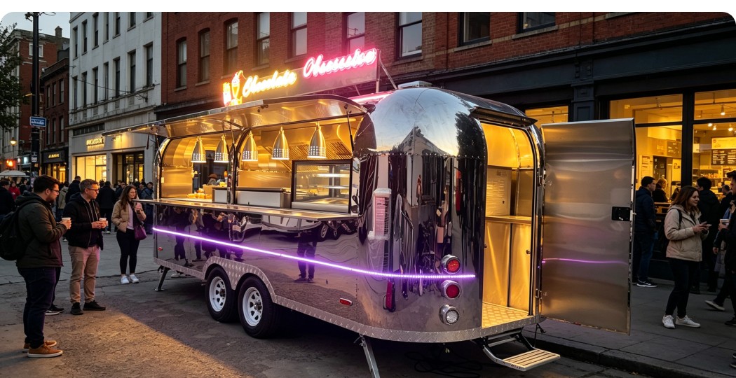 Mobile Food Truck Overseas Delivery