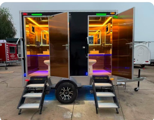 Luxury deluxe mobile toilet
